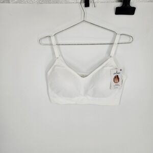 Jockey XXL White Seam Free Back Smoothing Sewn In Pad Bra NWT